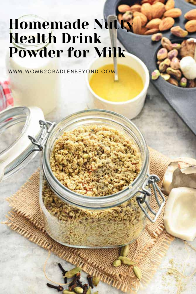 Homemade Nutty  Health drink powder  for milk