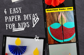4 Easy Paper Diya for kids this diwali